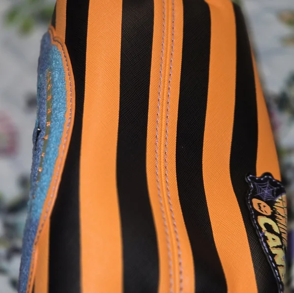 Loungefly Disney Lilo and Stitch Striped Halloween Candy Wrapper Crossbody Bag - Picture 4 of 7